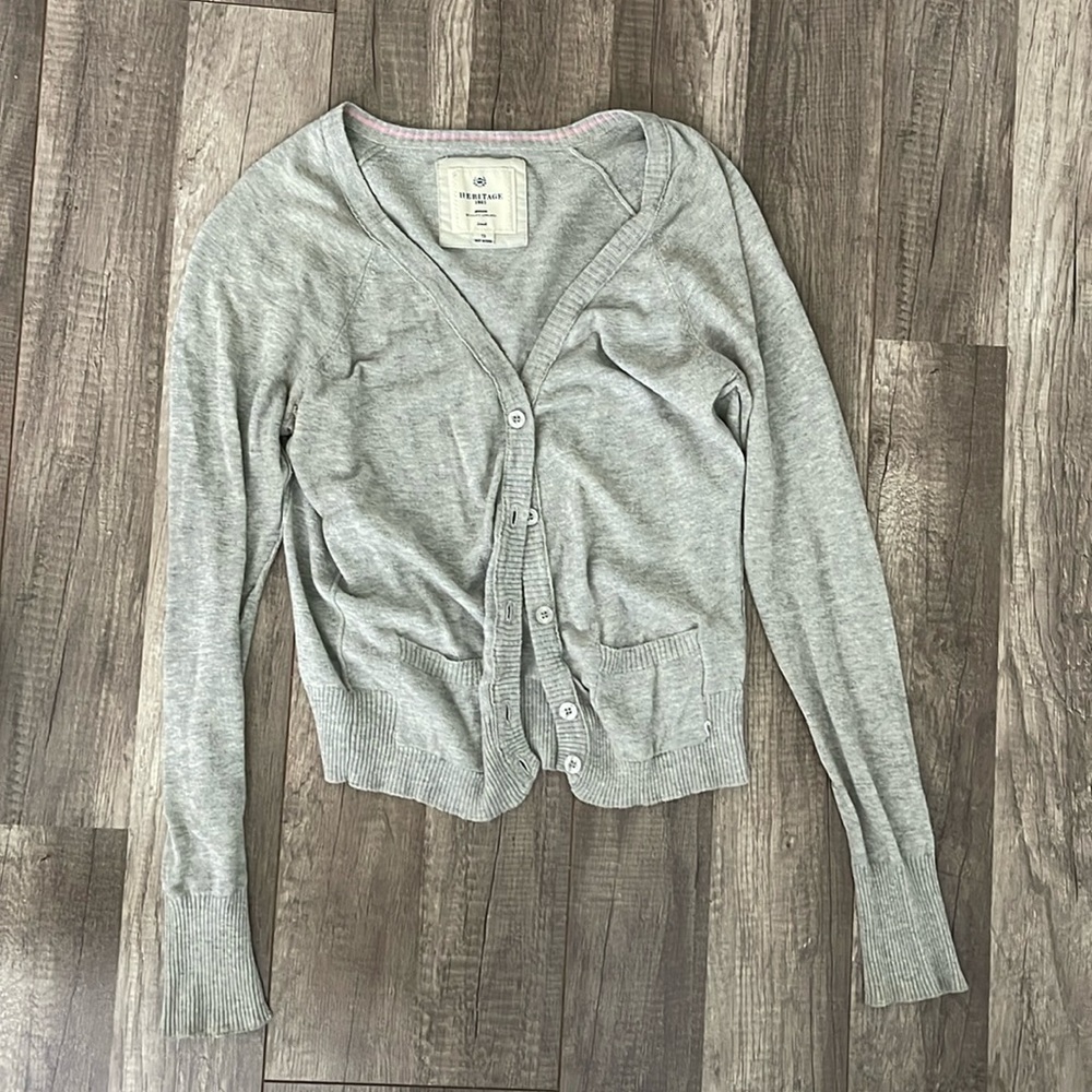 Light Weight Heritage 1981 long sleeve button down shirt in Grey